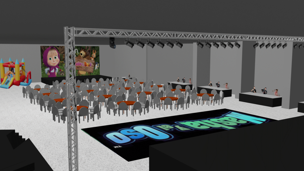 Design e logistica para evento infantil