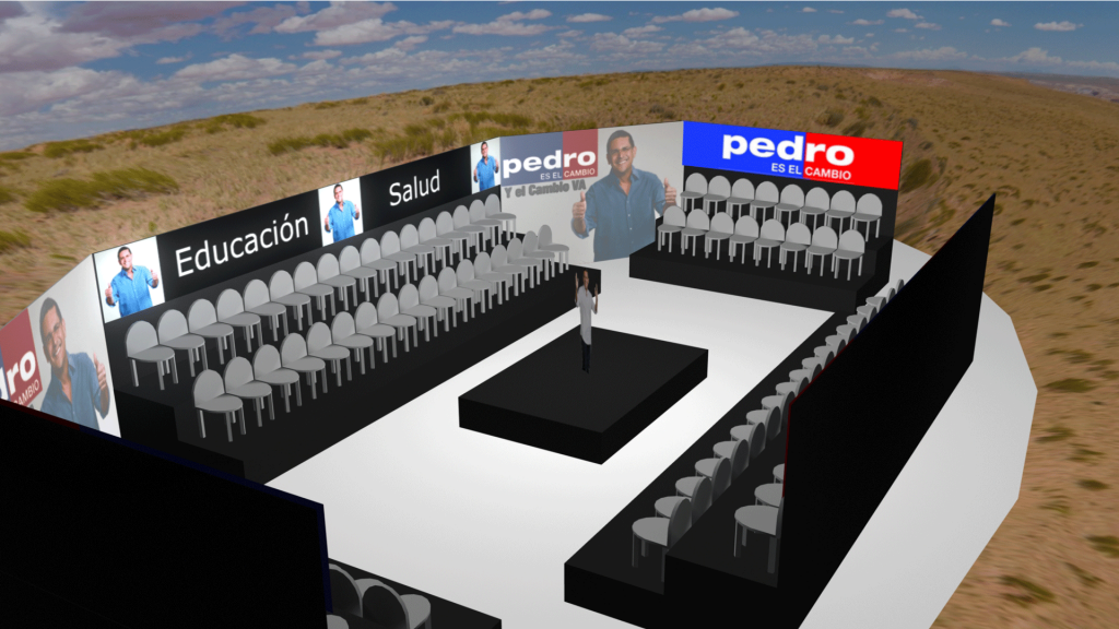 Design e logistica para evento político