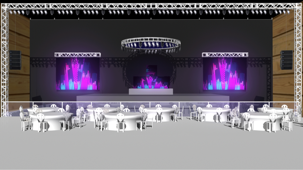 Design e logistica para evento corporativo